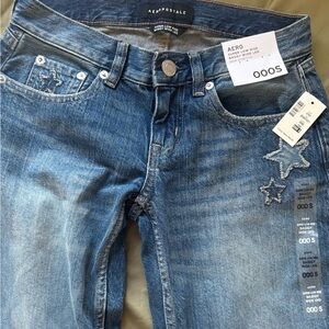 Aeropostale Blue Denim Jeans with Star